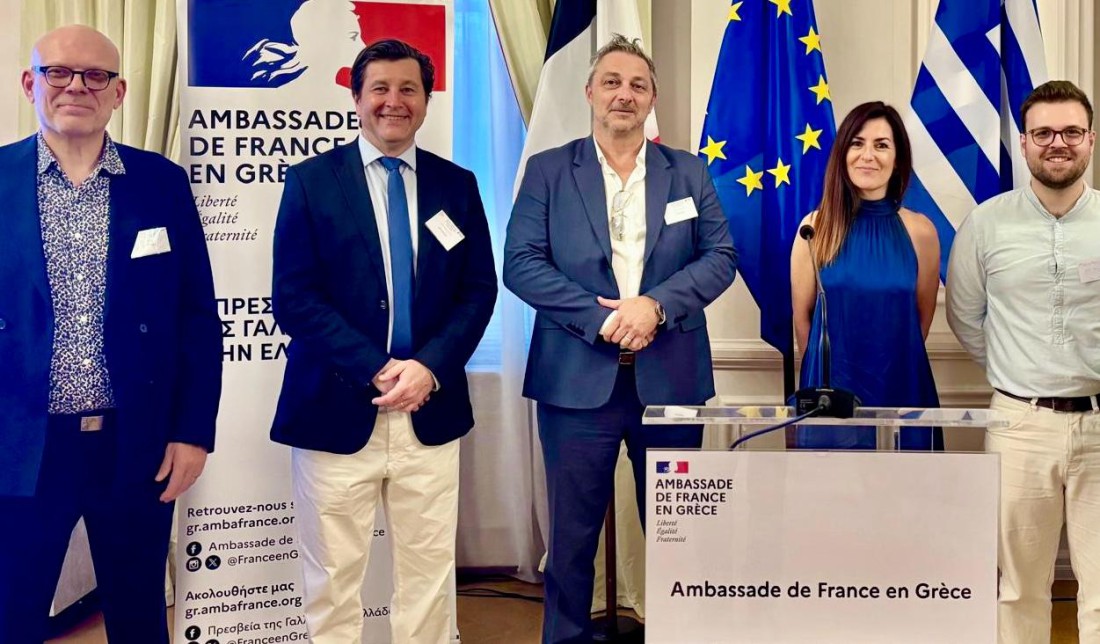 Réception autour de la mission Pharma organisée par Business France à L'Ambassade française à Athènes.