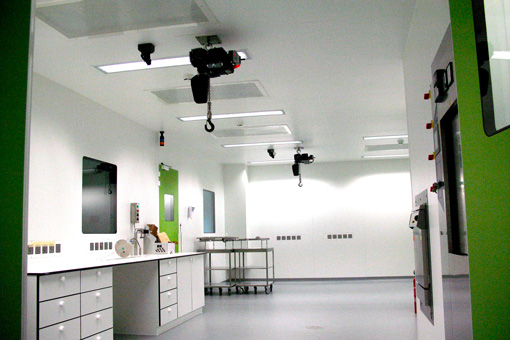 Clean rooms and a metrology room in the Delphi's factory from Iași Romania - view 03