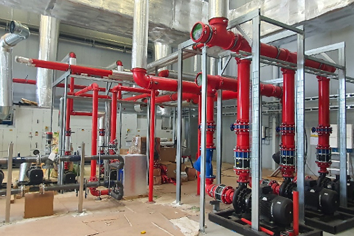 View 1 of the water pipes in IAQ Solutions Sdn. Bhd.'s factory